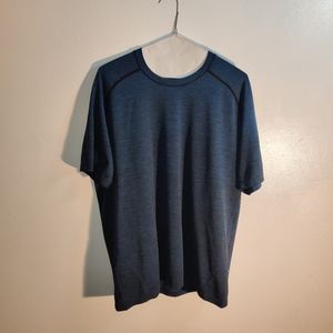 lululemon Metal Vent SS - BLK/Blue - XL